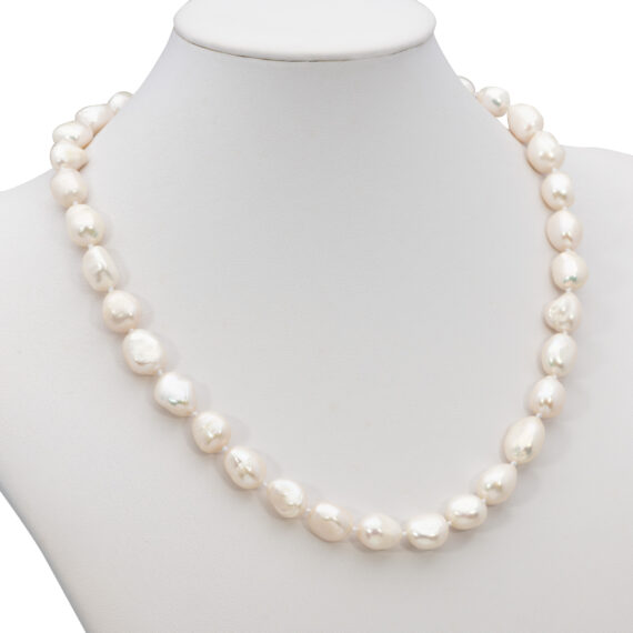 Collana Perle Ovali 11 mm