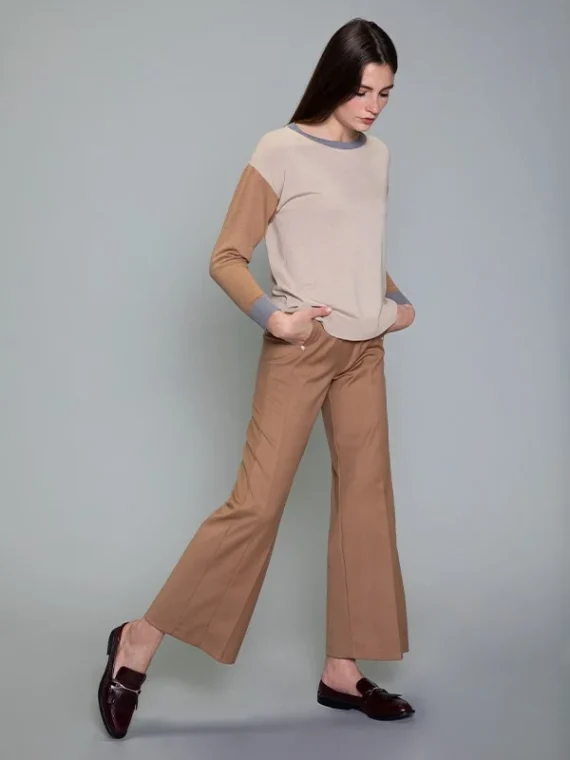 Maglia M/L Girocollo Color Block