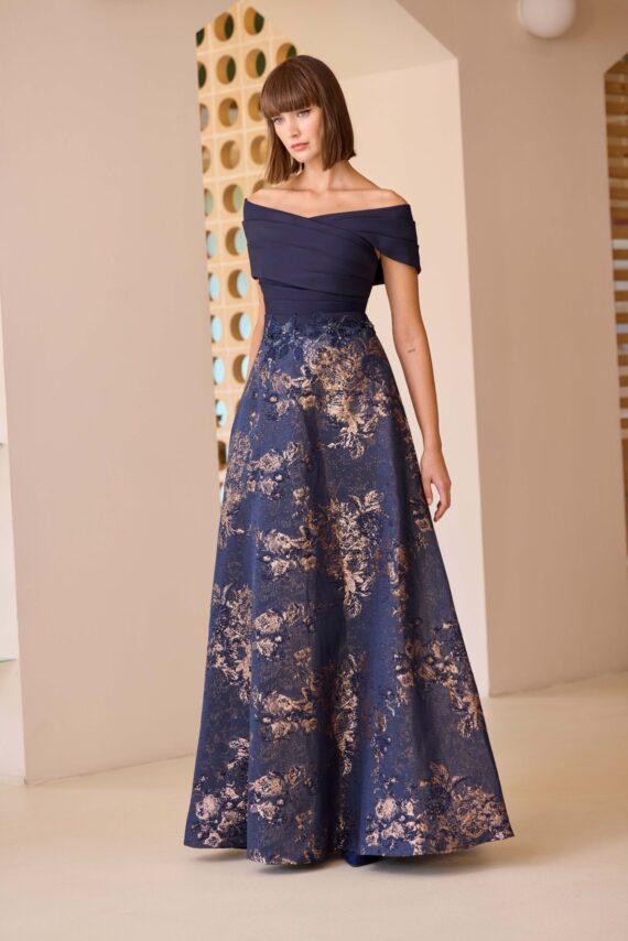 Abito Lungo Carla Ruiz blu notte