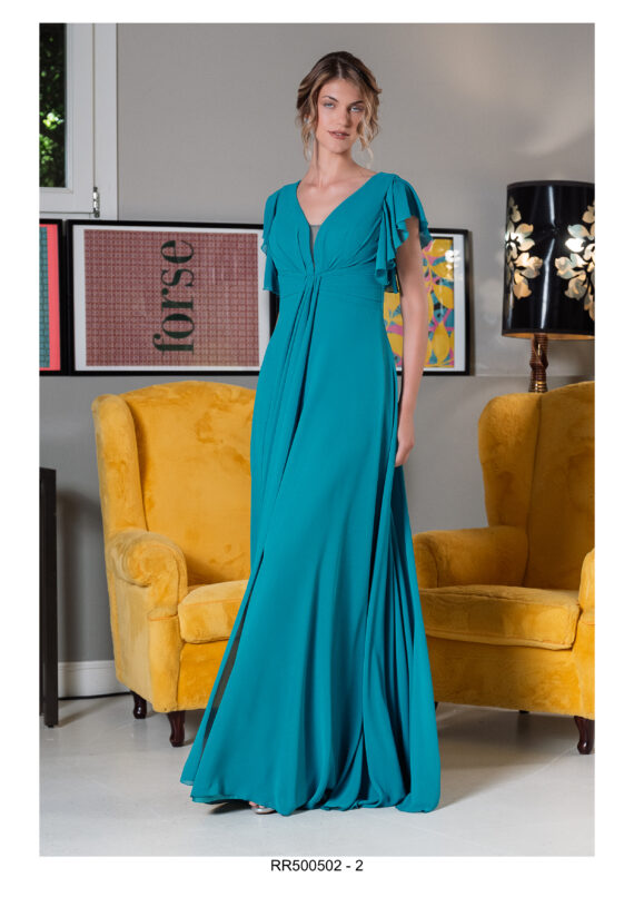 Abito Lungo Musani cipria