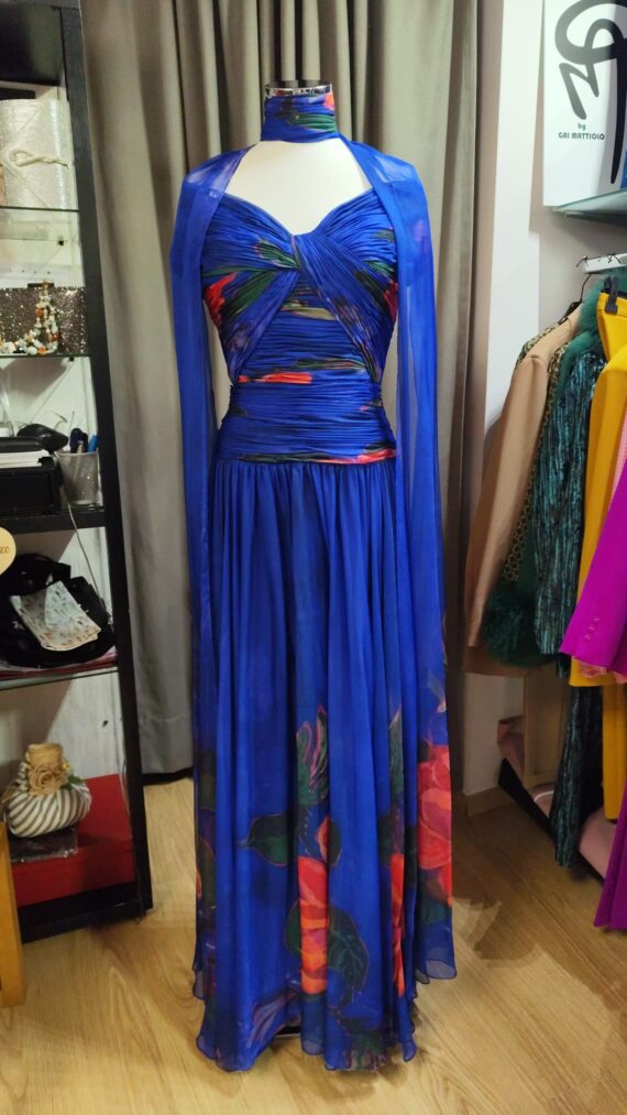 Abito Lungo Carla Ruiz azzurro