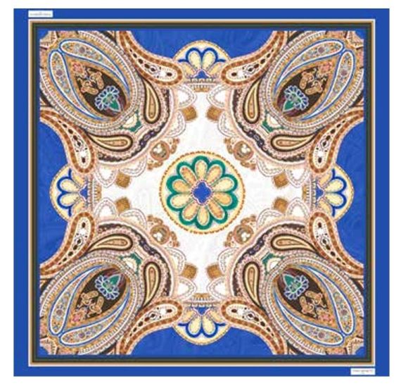 Foulard Piero Moretti fantasia etnica 90x90