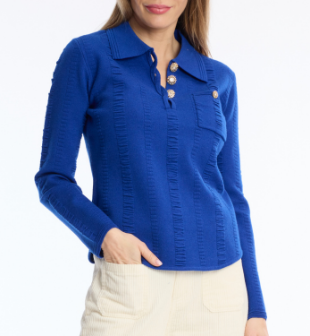 Polo Leo Guy azzurra